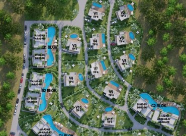 Квартиры и виллы с собственным бассейном, в новом жилом проекте с высокой доходностью, Татлысу, Фамагуста, Северный Кипр, 42-222 м2 ID-15551 фото-20