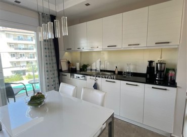 Bright furnished apartment 2+1, 85m², with heated floors and glazed balcony, Oba, Alanya ID-15552 фото-6