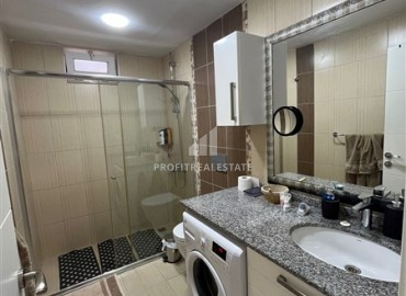 Bright furnished apartment 2+1, 85m², with heated floors and glazed balcony, Oba, Alanya ID-15552 фото-13
