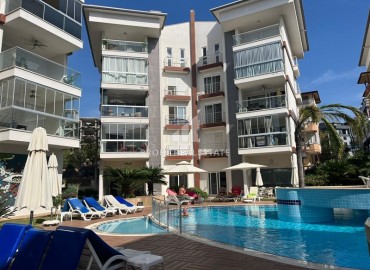 Bright furnished apartment 2+1, 85m², with heated floors and glazed balcony, Oba, Alanya ID-15552 фото-18