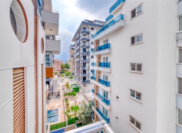 Просторная квартира 1+1, 80м², с двумя балконами, в уютном комплексе в 200м от моря в Махмутларе, Алания ID-15560 фото-15