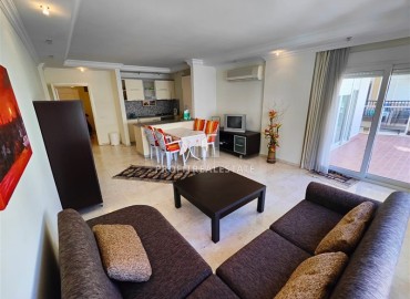 Bright furnished apartment 2+1, 110m², with bathroom, 400 meters from the Mediterranean Sea, Oba, Alanya ID-15569 фото-4