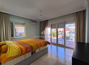 Bright furnished apartment 2+1, 110m², with bathroom, 400 meters from the Mediterranean Sea, Oba, Alanya ID-15569 фото-11