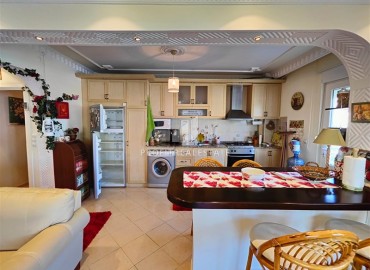 Просторная уютная меблированная квартира  2+1, 110м², в 250 метрах от Средиземного моря, Оба, Аланья ID-15578 фото-5