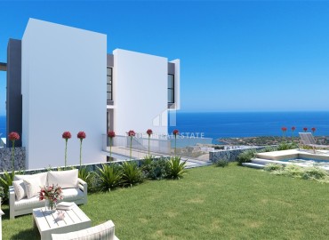 Виллы класса премиум от застройщика, с тремя спальнями, инфинити-бассейнами и видом на море, в Эсентепе, Северный Кипр ID-15583 фото-9