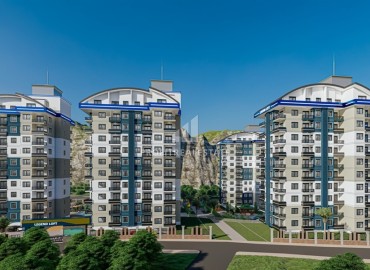 Двухкомнатные апартаменты, 60м² в комплексе премиум класса на окончательном этапе строительства, в Авсалларе, Алания ID-15584 фото-1