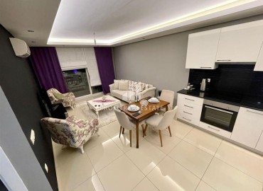 Elegant one bedroom apartment 55m², ready to move in, in a residence with facilities, Cikcilli, Alanya ID-15590 фото-4