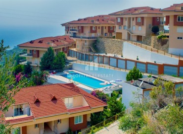 Элегантный меблированный дуплекс с видом на Средиземное море, 135м², с тремя спальнями и джакузи, Каргыджак, Аланья ID-15591 фото-1