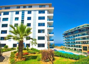 Трёхкомнатная меблированная квартира 120м² с джакузи, видом на Средиземное море, в 250 мерах от пляжа, Каргыджак, Аланья ID-15604 фото-1