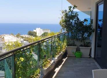 Two bedroom furnished apartment 120m² with jacuzzi overlooking the Mediterranean Sea, 250 meters from the beach, Kargicak, Alanya ID-15604 фото-12