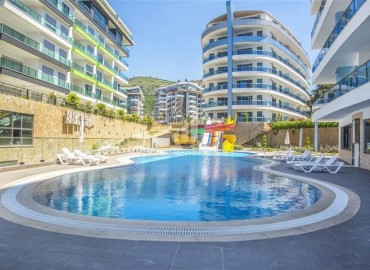 Two bedroom furnished apartment 120m² with jacuzzi overlooking the Mediterranean Sea, 250 meters from the beach, Kargicak, Alanya ID-15604 фото-13