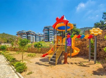 Two bedroom furnished apartment 120m² with jacuzzi overlooking the Mediterranean Sea, 250 meters from the beach, Kargicak, Alanya ID-15604 фото-19