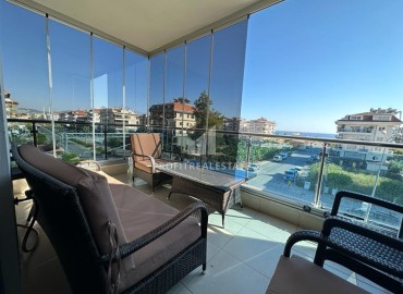 Unfurnished one bedroom apartment, 60m², overlooking the Mediterranean Sea, 150 meters from the beach, Kestel, Alanya ID-15640 фото-1