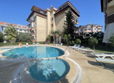 Two bedroom furnished apartment, 100m², in a residence with a swimming pool in the Alanya area - Oba, 600m from the sea. ID-15149 фото-1