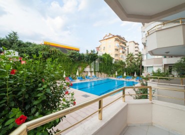 Inexpensive furnished spacious apartment 1+1, 70m², 450 meters from the sea, in a residence with facilities, Oba, Alanya ID-15657 фото-9