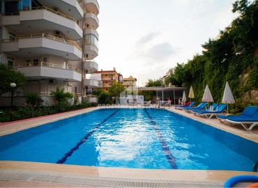 Inexpensive furnished spacious apartment 1+1, 70m², 450 meters from the sea, in a residence with facilities, Oba, Alanya ID-15657 фото-12