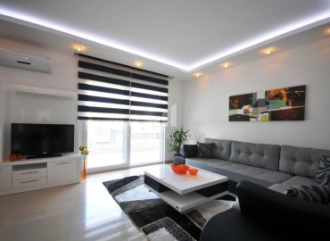Furnished two bedroom apartment 120m², with a modern interior, in a residence with facilities, Oba, Alanya ID-15659 фото-1