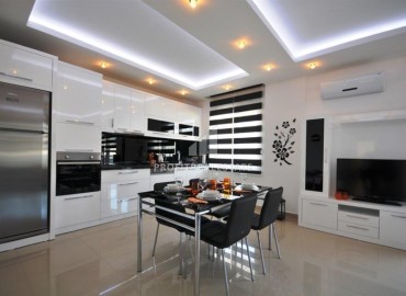 Furnished two bedroom apartment 120m², with a modern interior, in a residence with facilities, Oba, Alanya ID-15659 фото-2