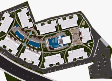Фешенебельный инвестиционный проект класса премиум: апартаменты 34-60м²  в концепции отеля, Бафра, Искеле, Северный Кипр ID-15668 фото-8