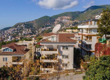 View furnished apartment with two bedrooms, 105m², with access to the garden in Alanya Hasbahce area ID-15669 фото-16