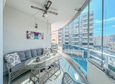 Magnificent furnished apartment 2+1, 134 m², with glazed balcony, 200 meters from the sea, Mahmutlar, Alanya ID-15673 фото-18