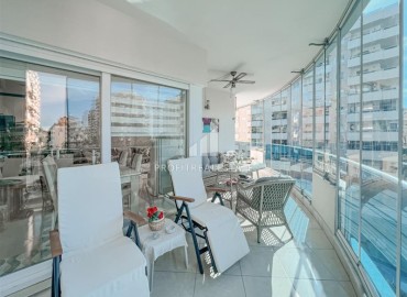 Magnificent furnished apartment 2+1, 134 m², with glazed balcony, 200 meters from the sea, Mahmutlar, Alanya ID-15673 фото-19