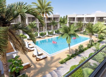 Инвестиционный проект элитной недвижимости: квартиры и студии, 47-80м² в резиденции в районе Каршияка в Кирении, Северный Кипр ID-15675 фото-1