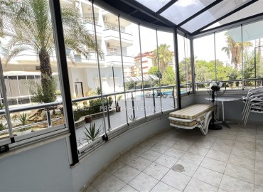 Spacious furnished apartment 2+1, 140 m², with a glazed balcony, 150 meters from the Mediterranean Sea, Oba, Alanya ID-15685 фото-6