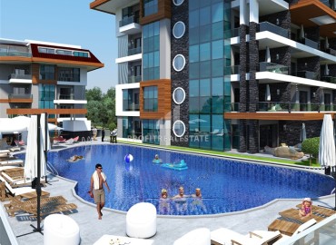 Investment project in installments from the developer, 64-232m² 400 meters from the sea, with facilities, Kestel, Alanya ID-15693 фото-4
