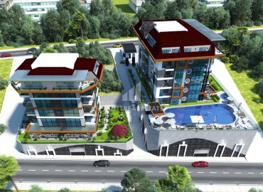 Investment project in installments from the developer, 64-232m² 400 meters from the sea, with facilities, Kestel, Alanya ID-15693 фото-11