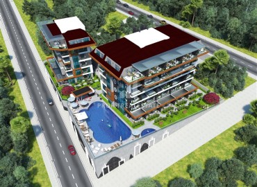 Investment project in installments from the developer, 64-232m² 400 meters from the sea, with facilities, Kestel, Alanya ID-15693 фото-12
