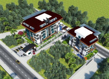Investment project in installments from the developer, 64-232m² 400 meters from the sea, with facilities, Kestel, Alanya ID-15693 фото-16