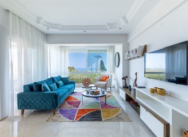 Элегантная квартира 2+1, 120м², с дизайнерским интерьером и потрясающим видом в центре Алании в 200м от пляжа Дамлаташ ID-15696 фото-3