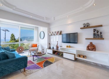 Элегантная квартира 2+1, 120м², с дизайнерским интерьером и потрясающим видом в центре Алании в 200м от пляжа Дамлаташ ID-15696 фото-5