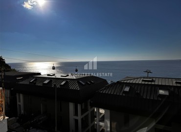 Bright furnished penthouse 125 m², layout 2+1, with panoramic views of the Mediterranean Sea, in the center of Alanya ID-15718 фото-16