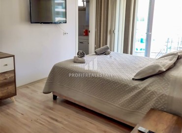 Furnished two bedroom apartment 120m², overlooking the Mediterranean Sea, 200 meters from the beach, Mahmutlar, Alanya ID-15753 фото-10