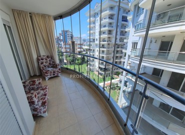 Spacious furnished apartment 2+1, 120m², with glazed balconies, in a residence with facilities in Cikcilli, Alanya ID-15758 фото-15