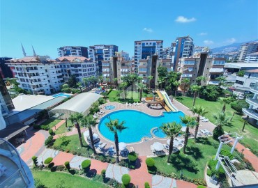 Spacious furnished apartment 2+1, 120m², with glazed balconies, in a residence with facilities in Cikcilli, Alanya ID-15758 фото-16