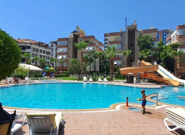 Spacious furnished apartment 2+1, 120m², with glazed balconies, in a residence with facilities in Cikcilli, Alanya ID-15758 фото-18