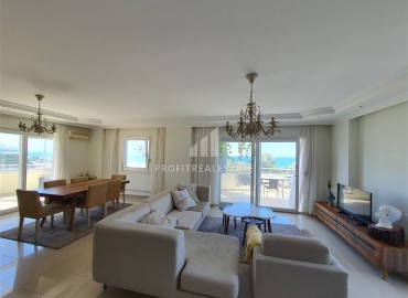 Меблированный пентхаус панорамным видом на Средиземное море, с двумя спальнями, в 100 метрах от моря, Демирташ, Аланья ID-15759 фото-3