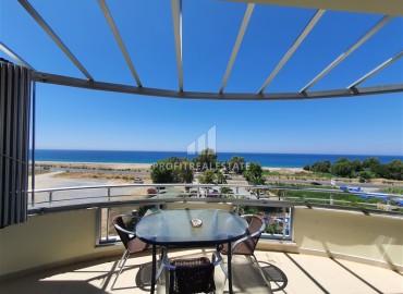 Furnished penthouse with panoramic views of the Mediterranean Sea, two bedrooms, 100 meters from the sea, Demirtas, Alanya ID-15759 фото-17
