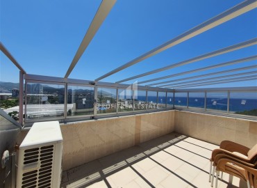 Меблированный пентхаус панорамным видом на Средиземное море, с двумя спальнями, в 100 метрах от моря, Демирташ, Аланья ID-15759 фото-20