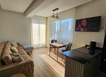 Elegant 1+1 apartment, 50m², for rent, in a new premium residence, 400 meters from the sea in Teje, Mersin ID-15797 фото-7