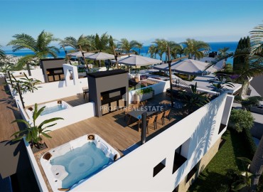 Инвестиционный проект в рассрочку от застройщика: апартаменты в таунхаусах, 70-130м², в 100 метрах от моря, Лапта, Северный Кипр ID-15800 фото-3