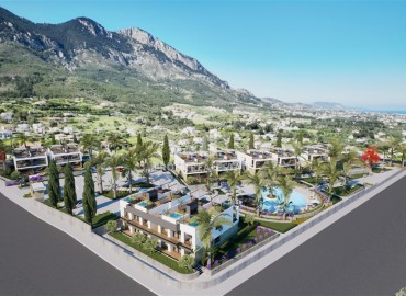 Investment project in installments from the developer: apartment in townhouses, 70-130m², 100 meters from the sea, Lapta, Northern Cyprus ID-15800 фото-8