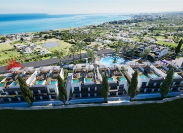 Investment project in installments from the developer: apartment in townhouses, 70-130m², 100 meters from the sea, Lapta, Northern Cyprus ID-15800 фото-13