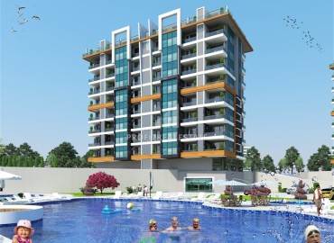 Investment project in installments from the developer, 54-303m², residence with facilities, Kestel, Alanya ID-15815 фото-3