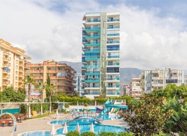 Stylish furnished apartment 2+1, 100m², on the first coastline, in a residence with facilities, Mahmutlar, Alanya ID-15826 фото-14