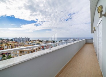 View furnished three-bedroom penthouse, 201m², 250 meters from the Mediterranean Sea, Tosmur, Alanya ID-15866 фото-19