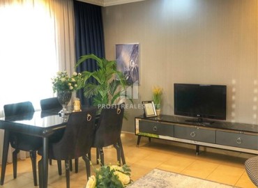 Two bedroom furnished apartment of 110 m², with a modern designer interior and sea views, in the center of Alanya ID-15867 фото-5